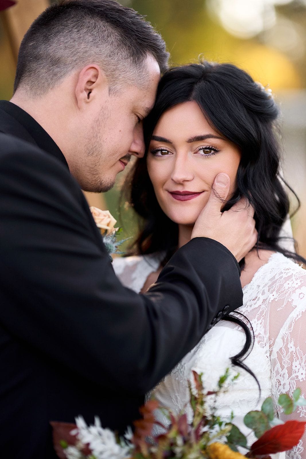 Whitney + Devon wedding — bride + groom - color