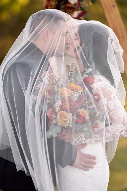 Whitney + Devon wedding — bride + groom - color